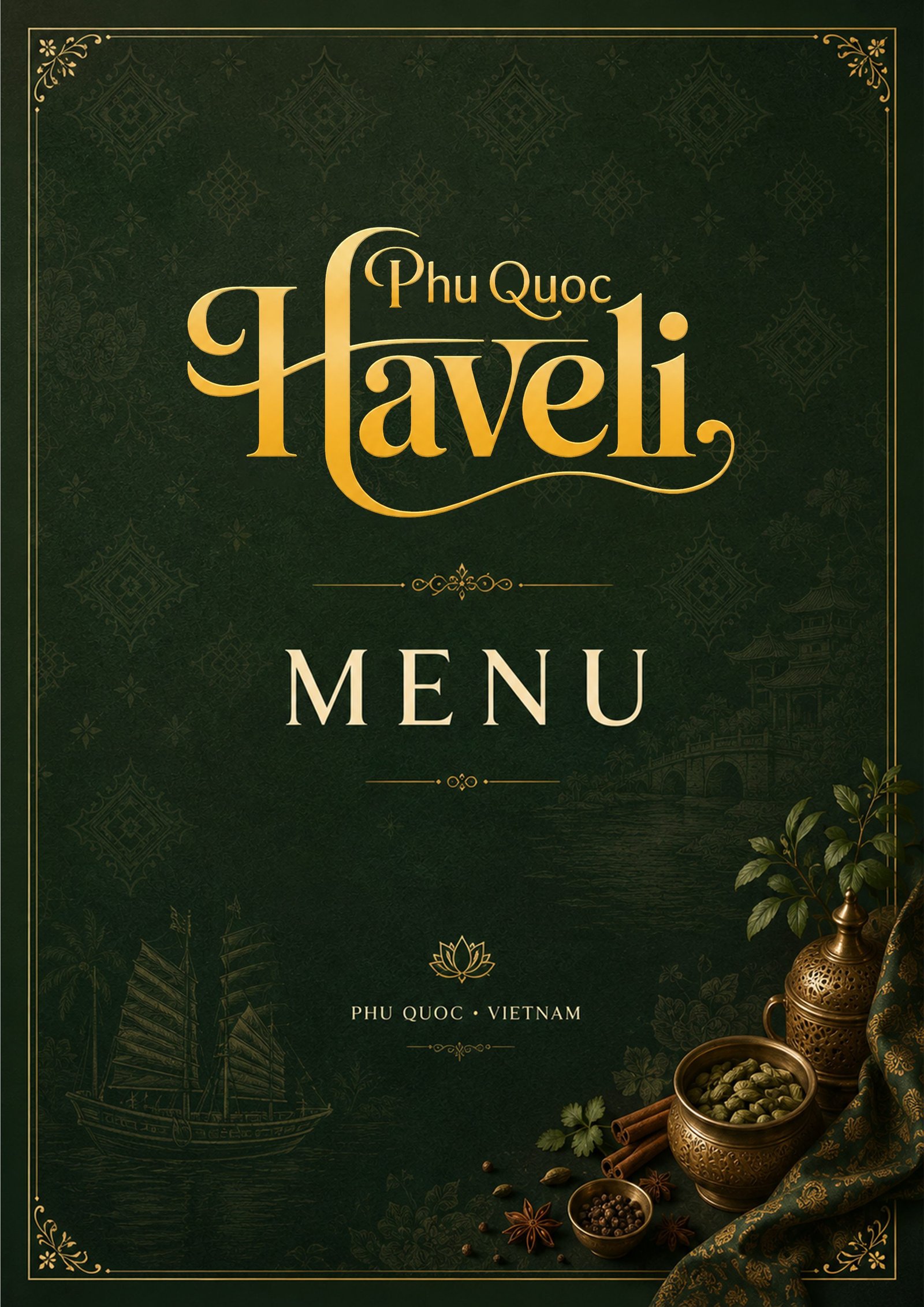 Phu Quoc Haveli Menu Cover